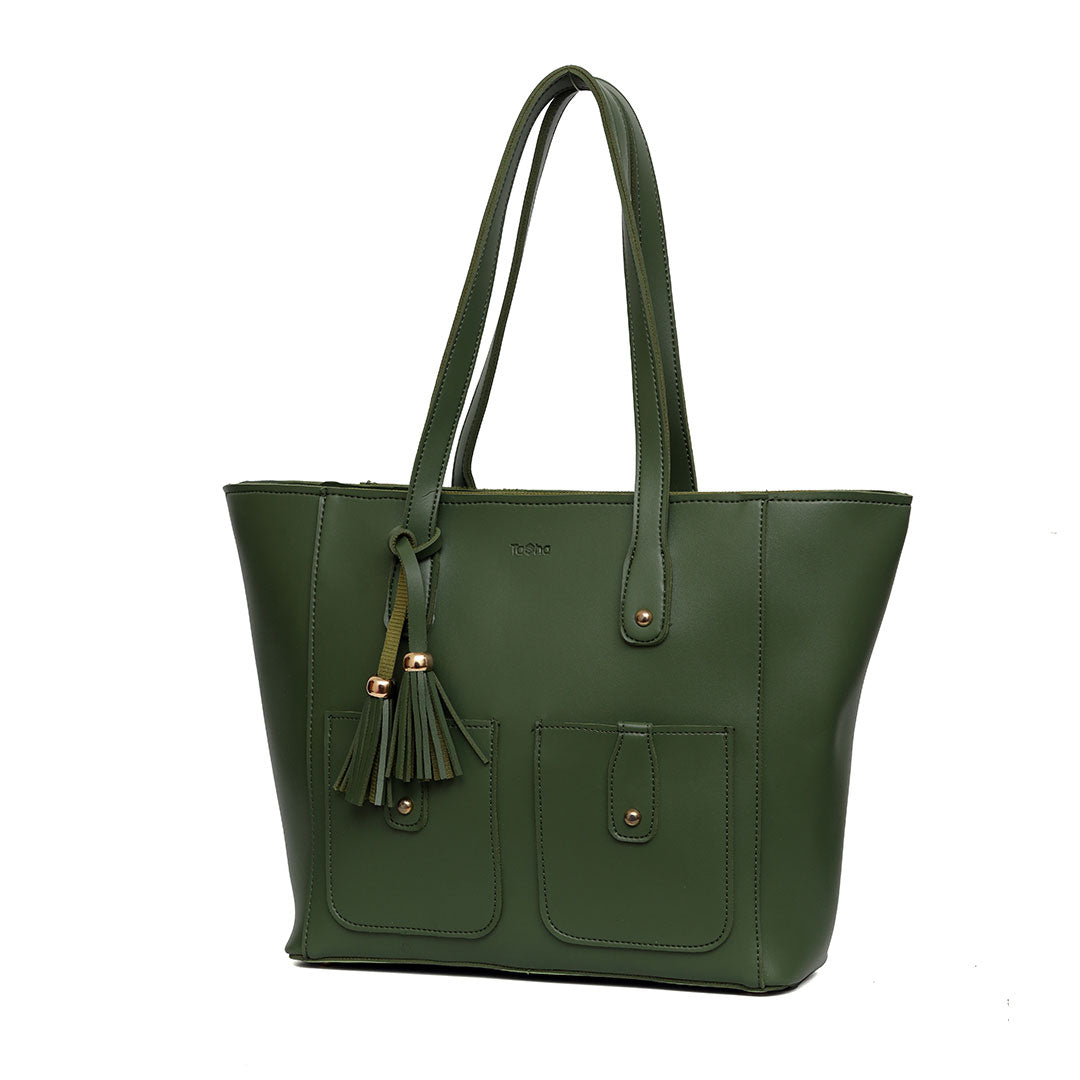 Signature Tote Bag - Green