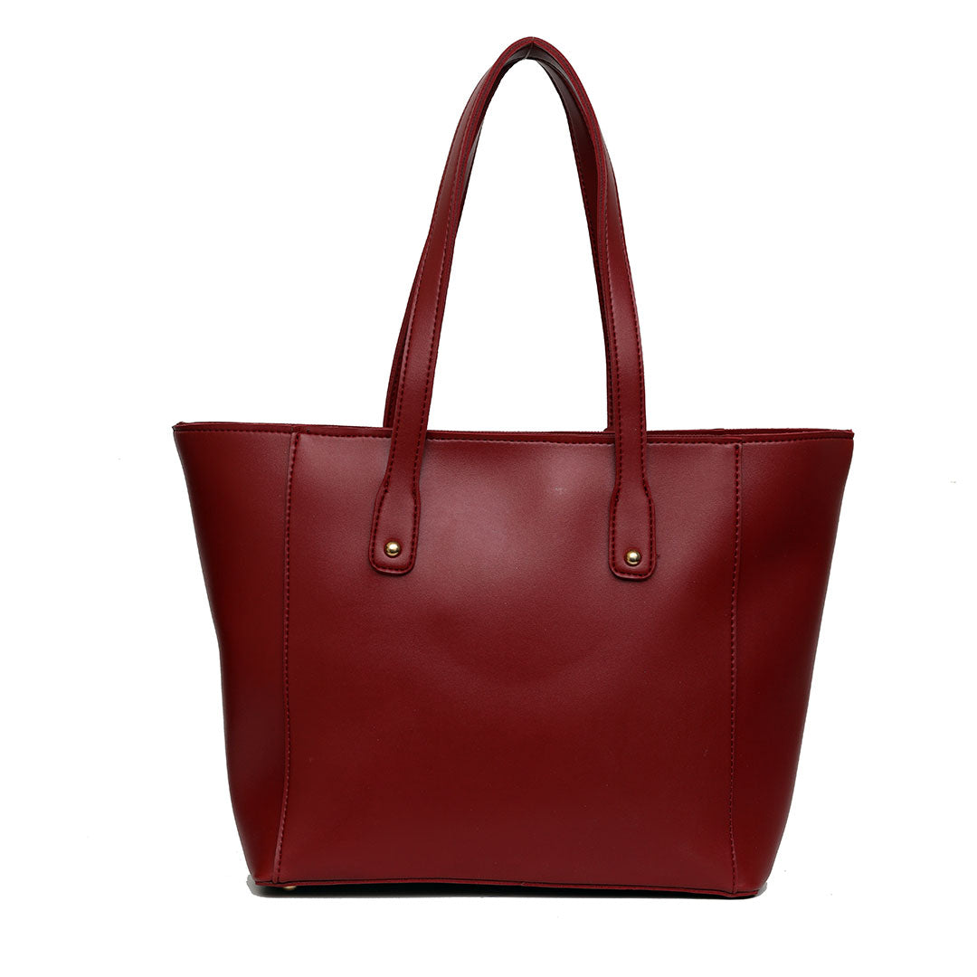 Signature Tote Bag - Maroon