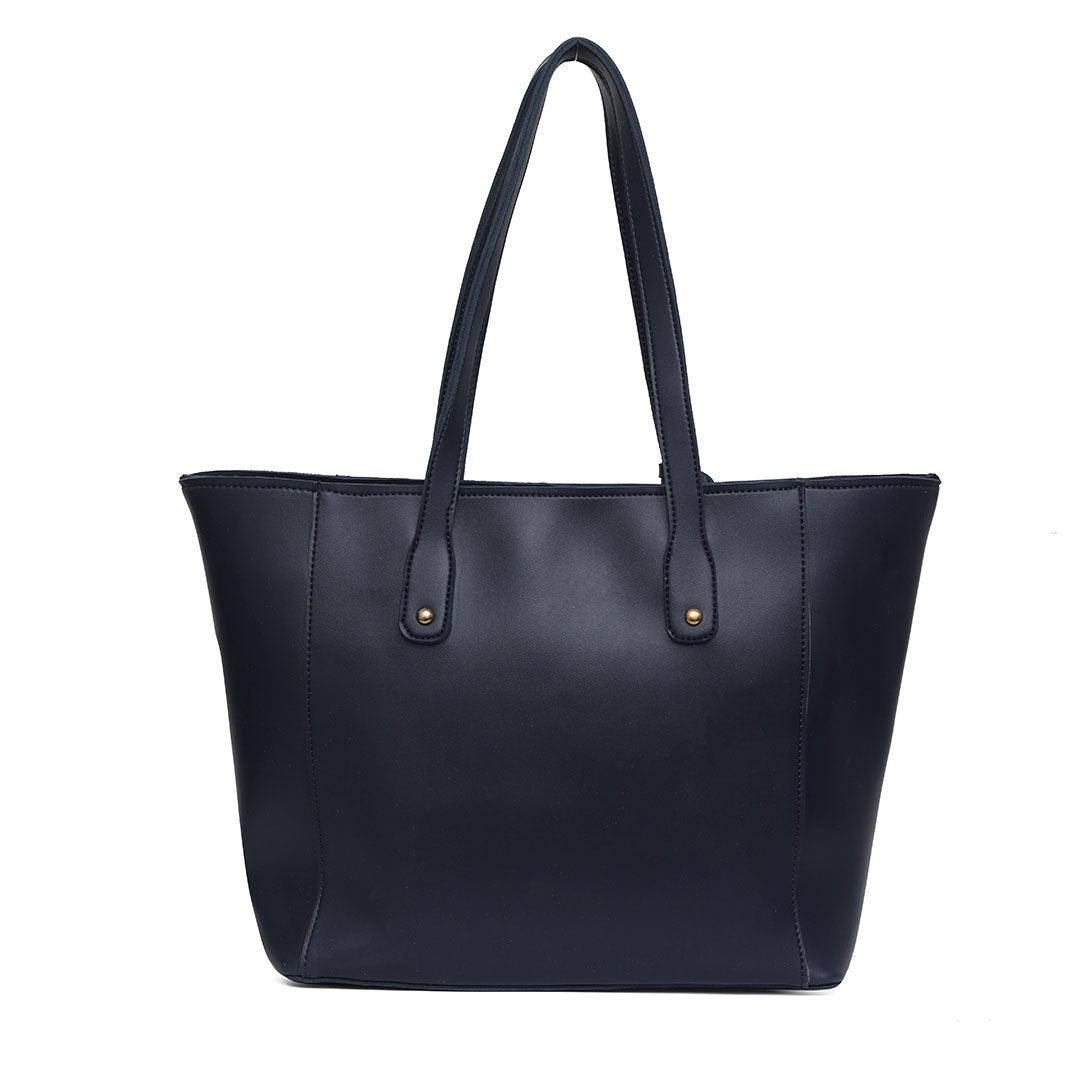 Signature Tote Bag - Navy Blue