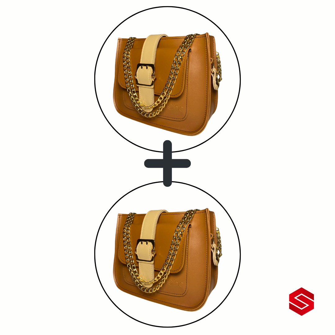 Tasha's (DUO DEAL) - ICONIC Crossbody (BROWN)