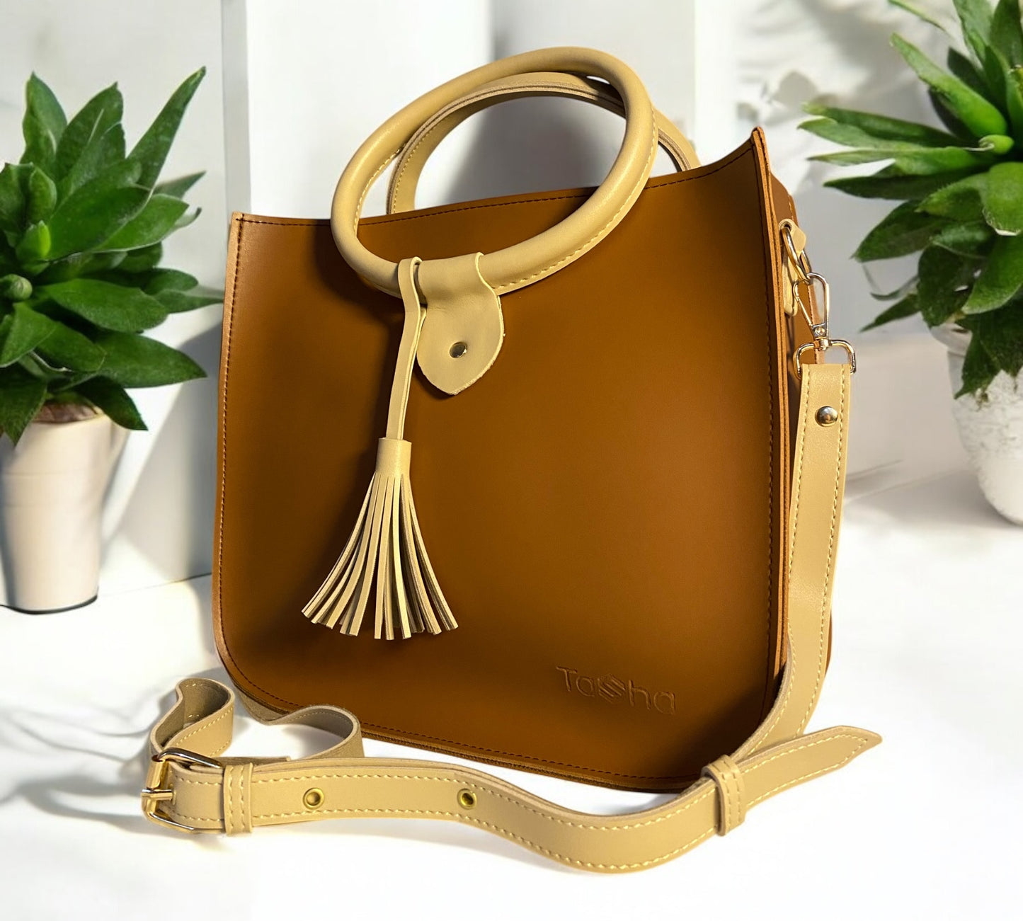 ICONIC Hand Bag (Brown)