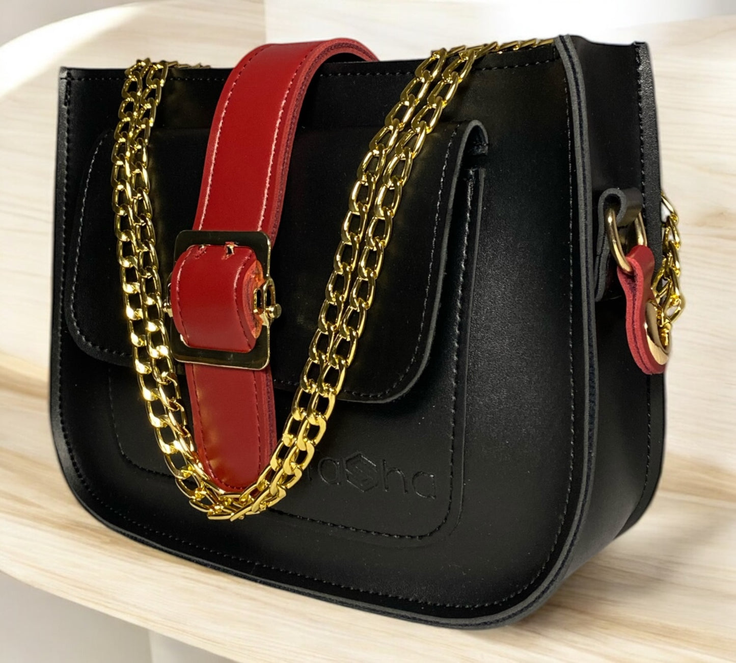 Mini ICONIC Crossbody Bag (Black)