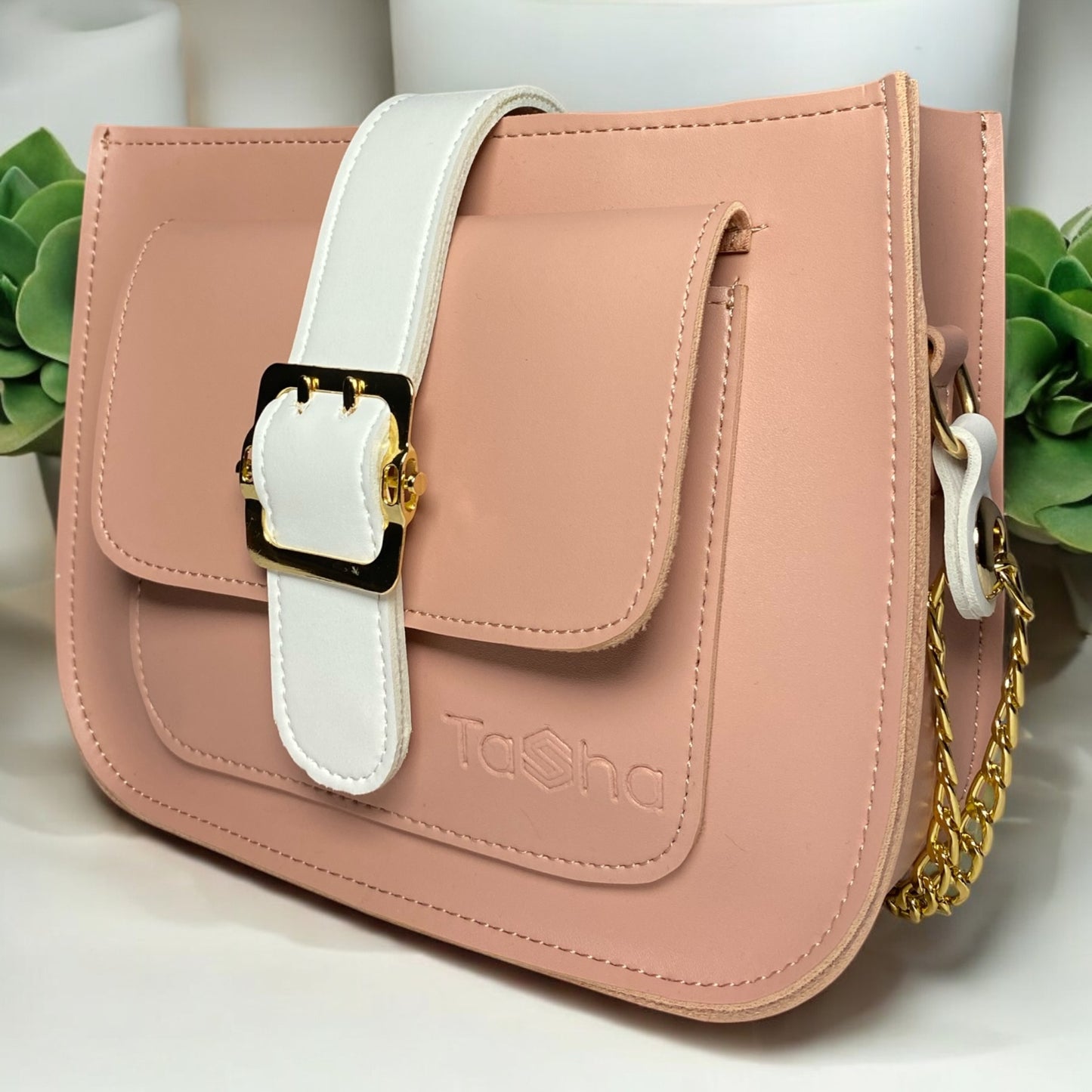 Mini ICONIC Crossbody Bag (Pink)