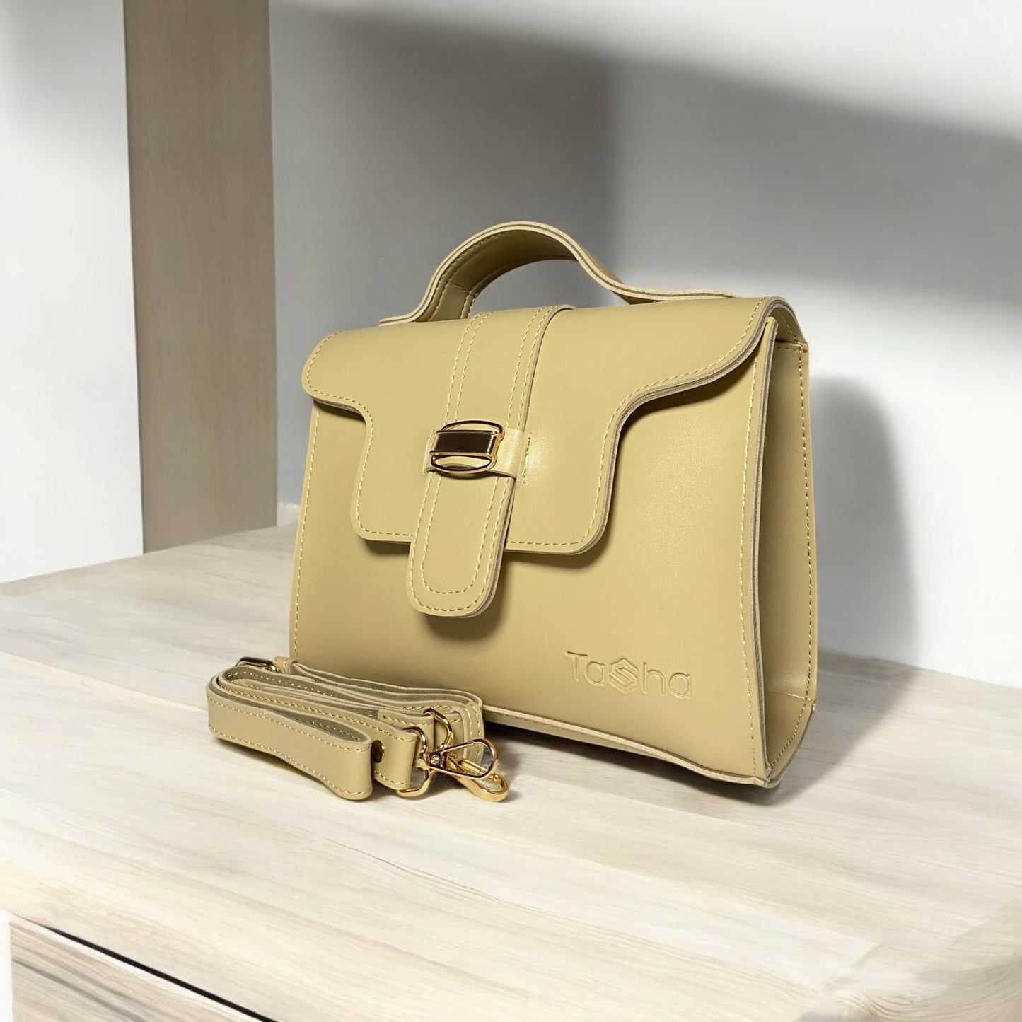 Crossbody Bag (Beige)