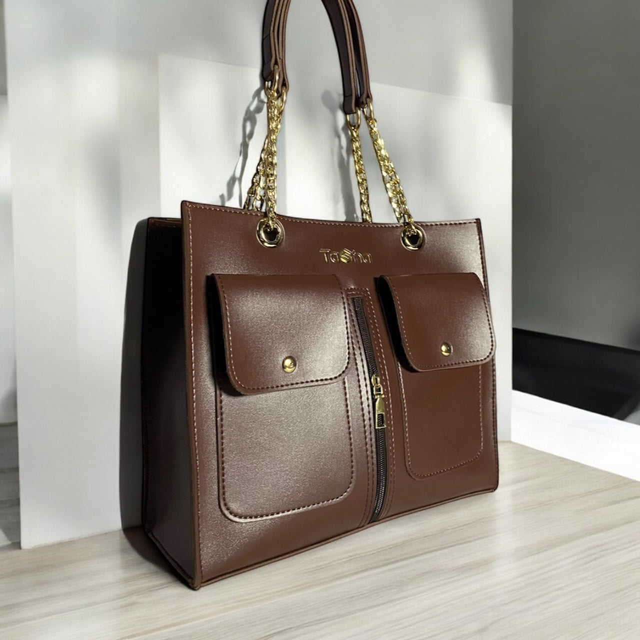 On-The-Go Hand Bag (Brown)