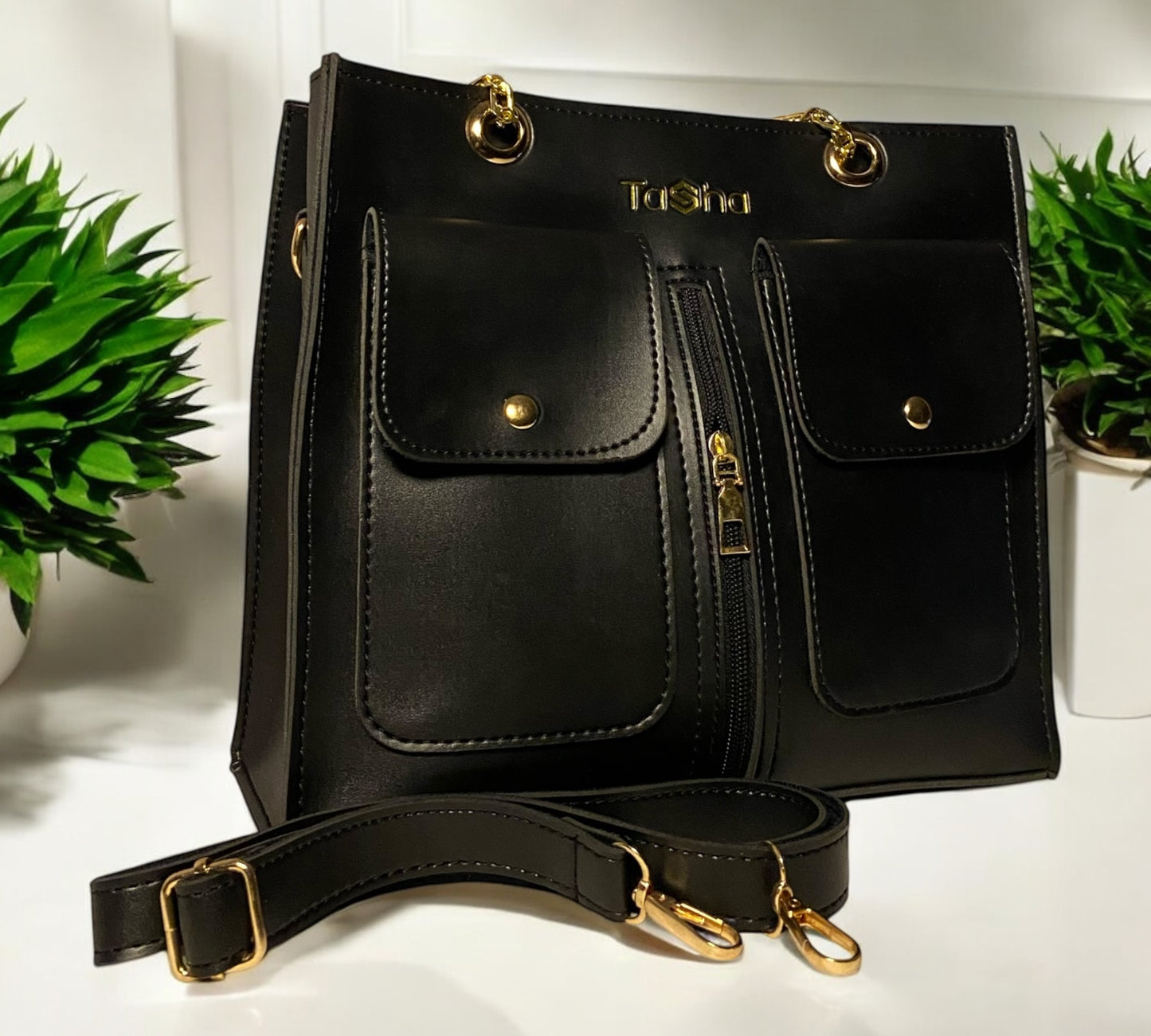 On-The-Go Hand Bag (Black)