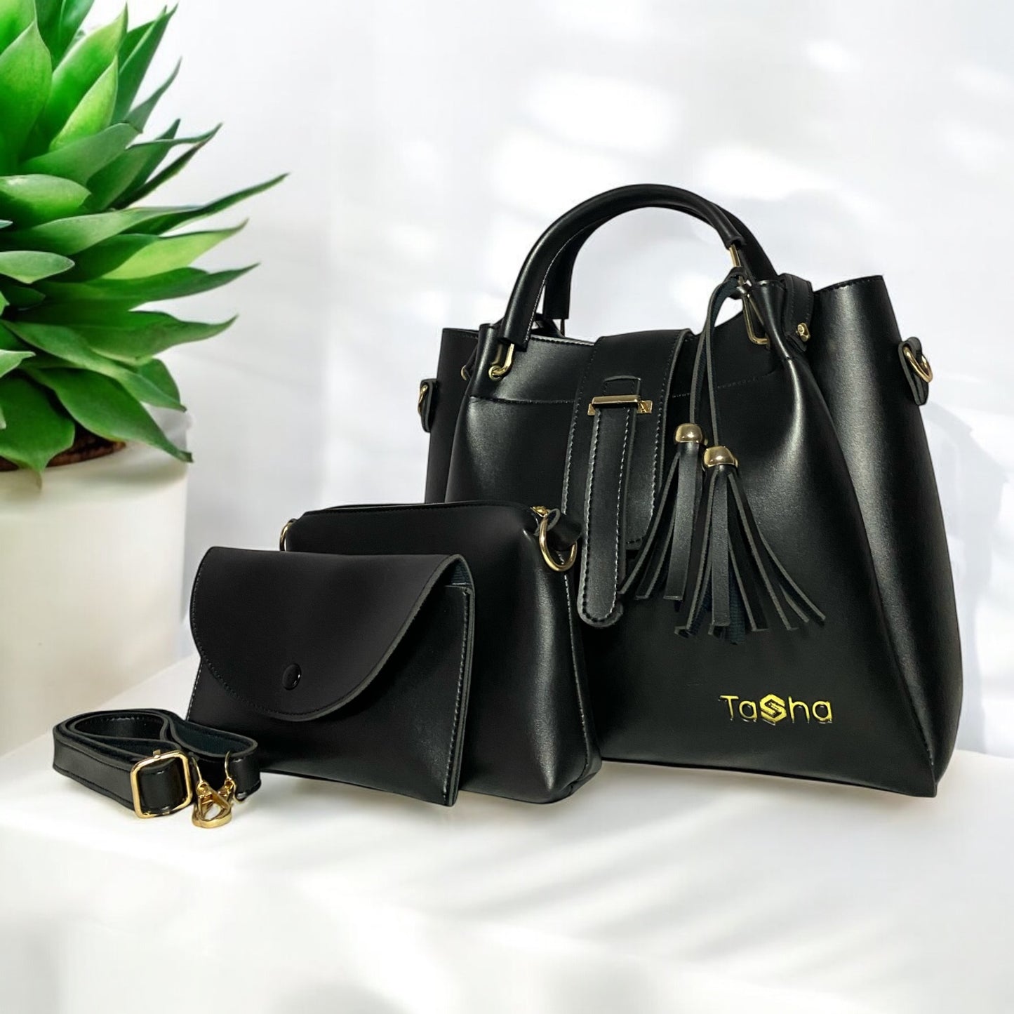 All-in-one - 3PC Bag Set (Black)