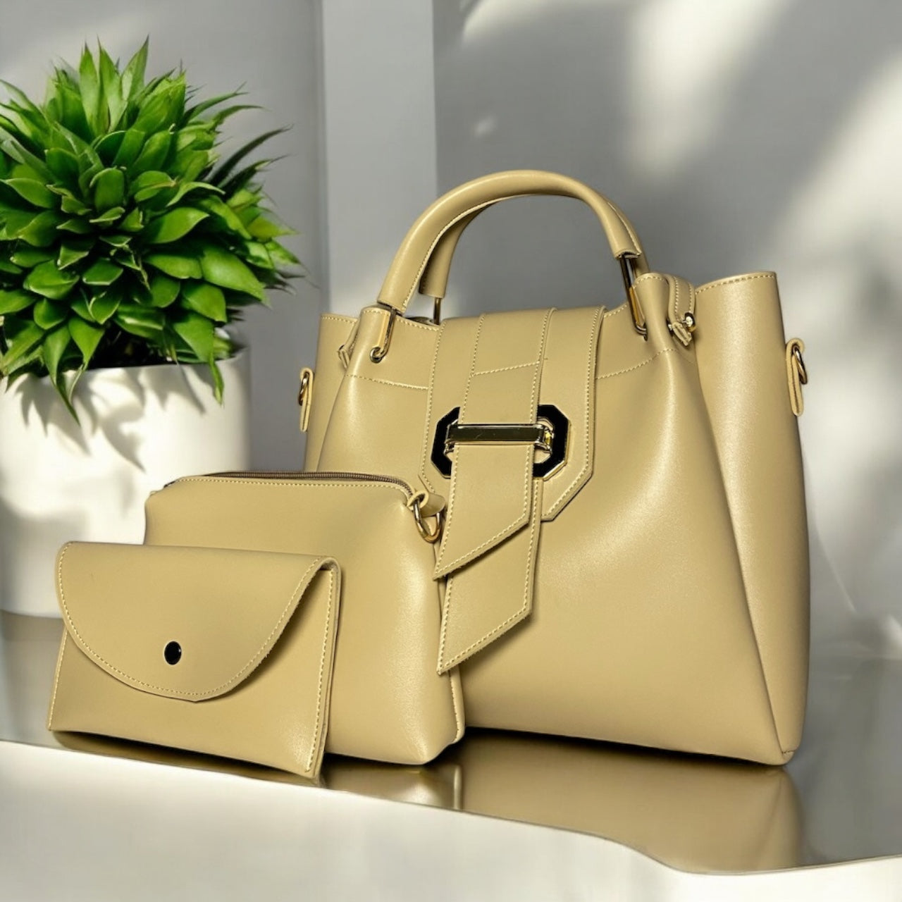 Marino Beige - 3PC Bag Set