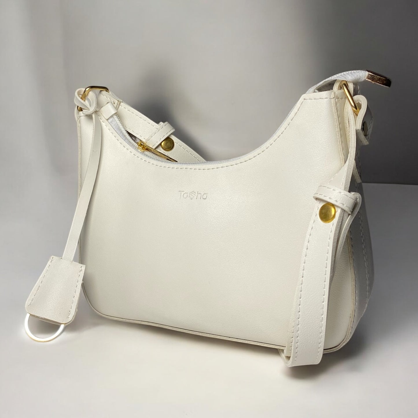 TASHA BAGUETTE - Ivory White