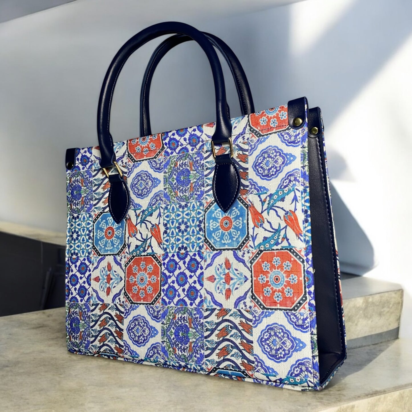 Premium Tote Bag - ROSHAN BLUE