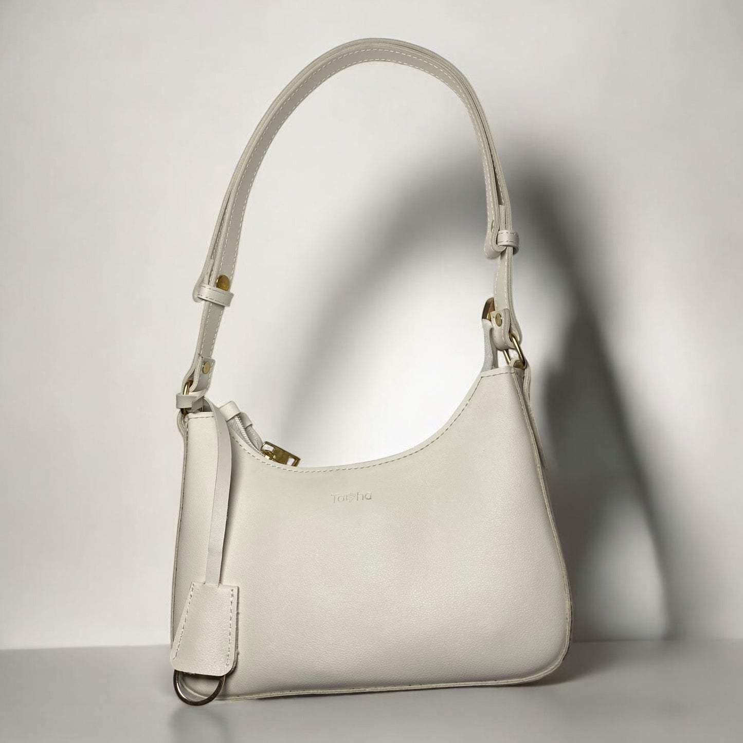 TASHA BAGUETTE - Ivory White