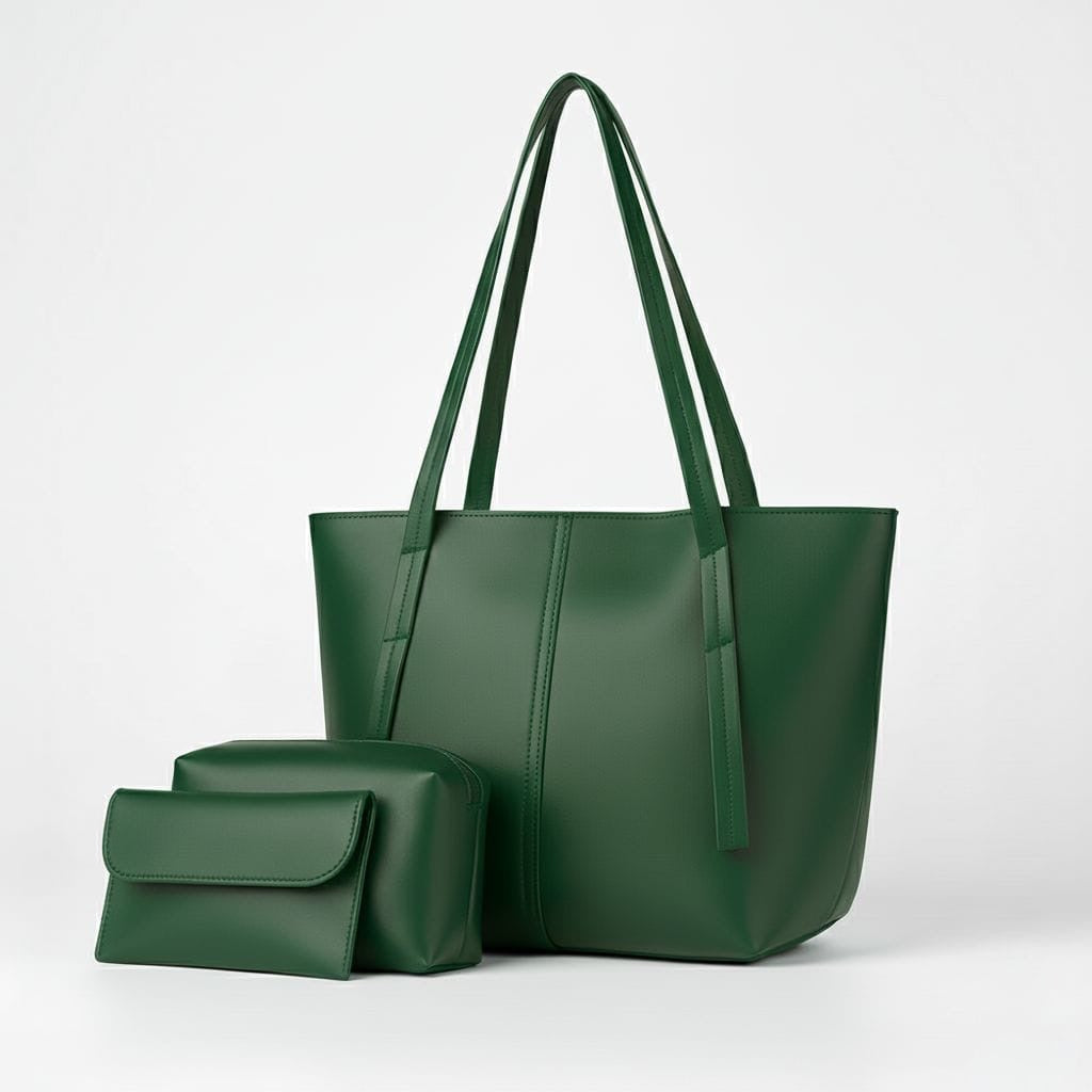 The Nara Tote (3pc Set) - Green