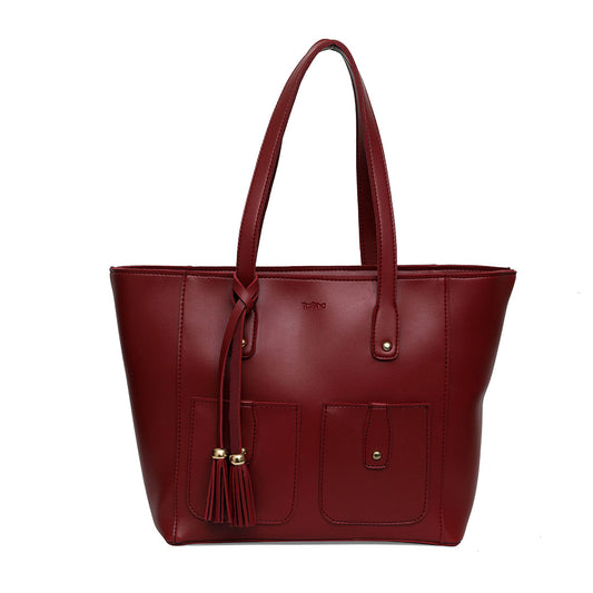 Signature Tote Bag - Maroon