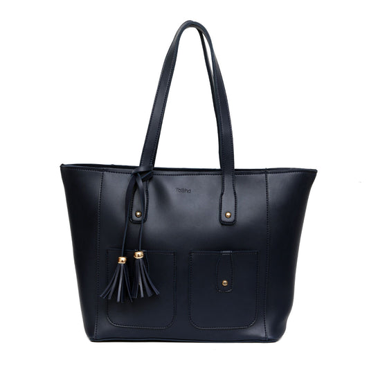 Signature Tote Bag - Navy Blue