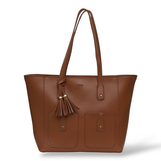 Signature Tote Bag - Brown